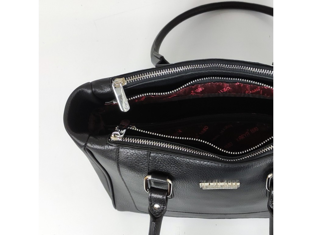 Классическая черная, деловая сумка Karya F-S-BB-5022A - Royalbag