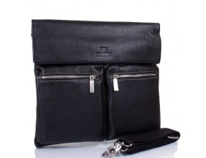 Кожаная мужская сумка через плечо Lareboss 8259-1 BLACK - Royalbag