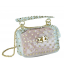 Сумочка-джелли прозрачная с заклепками розовая Mona W04-10024P - Royalbag