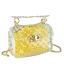 Сумочка-джелли прозрачная с заклепками желтая Mona W04-10024Y - Royalbag
