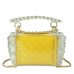 Сумочка-джелли прозрачная с заклепками желтая Mona W04-10024Y - Royalbag Фото 4