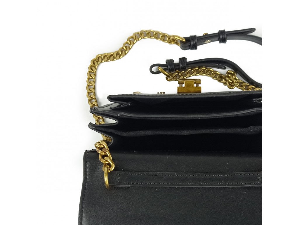 Жіноча елегантна чорна сумка W16-808A - Royalbag