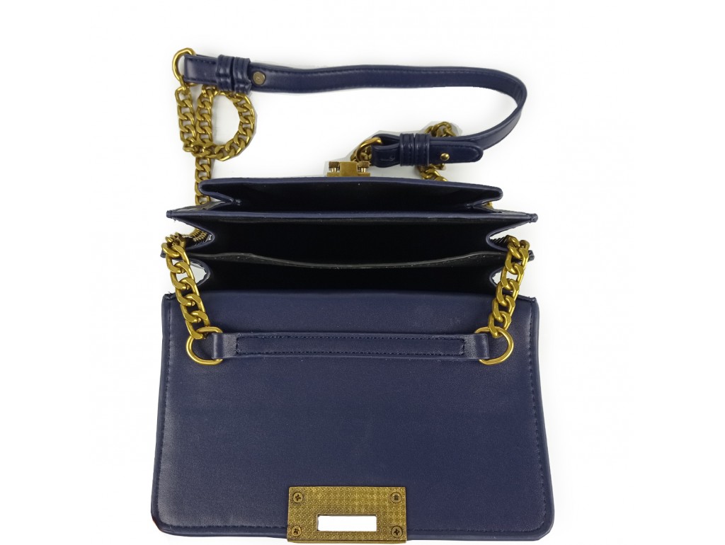 Женская элегантная темно синяя сумка W16-808BL - Royalbag