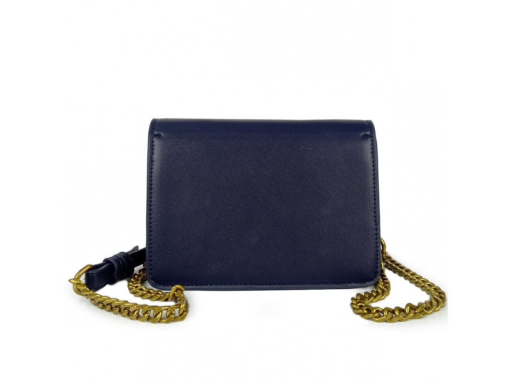 Жіноча елегантна темно синя сумка W16-808BL - Royalbag