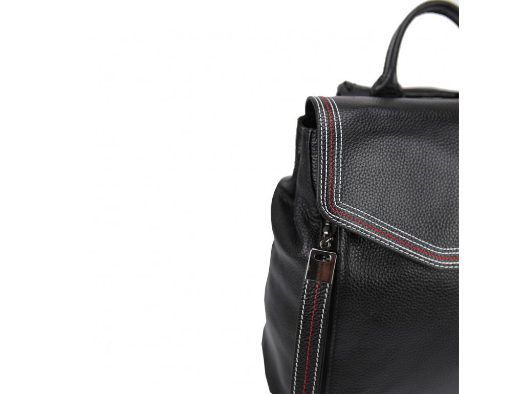 Жіночий шкіряний рюкзак чорного кольору F-A25F-FL-88805WA - Royalbag