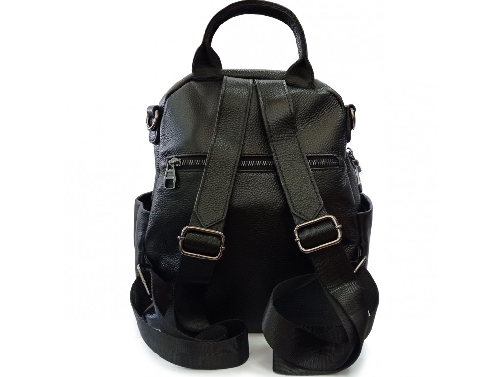 Жіночий чорний шкіряний рюкзак Olivia Leather F-FL-NWBP27-010A - Royalbag