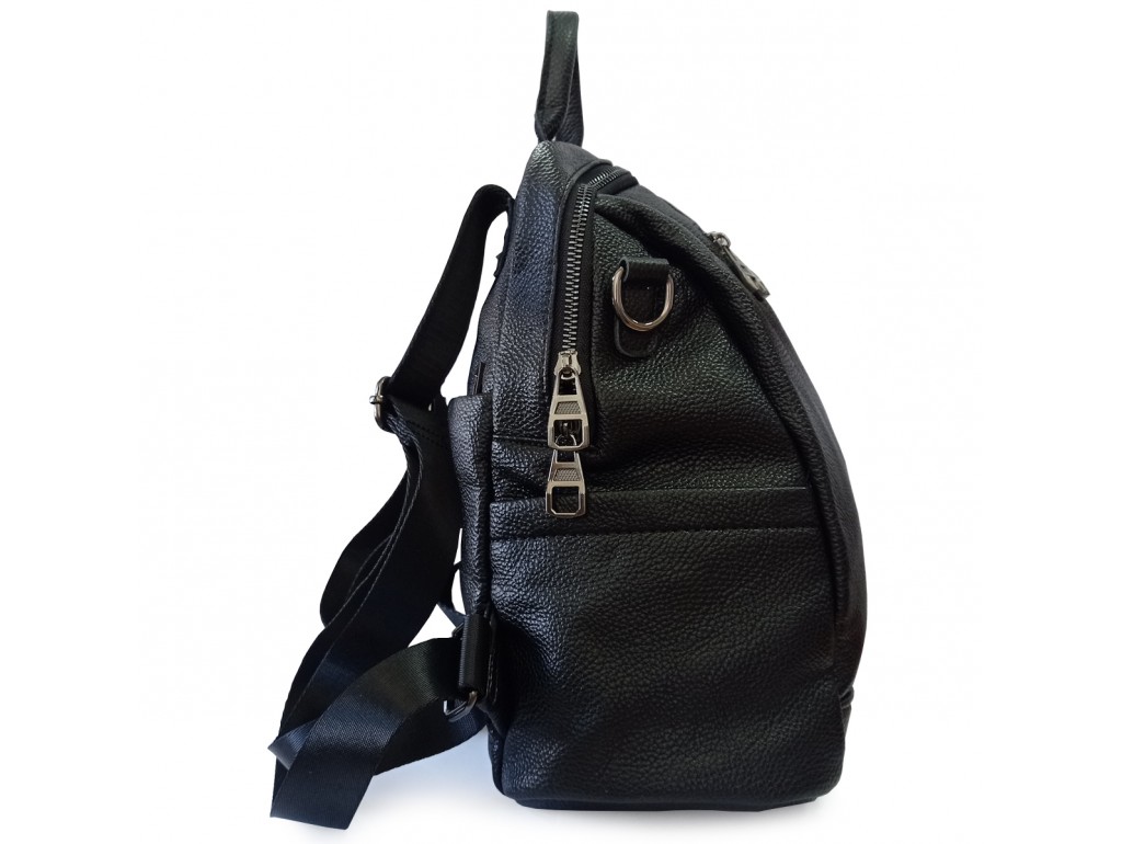 Жіночий чорний шкіряний рюкзак Olivia Leather F-FL-NWBP27-011A - Royalbag