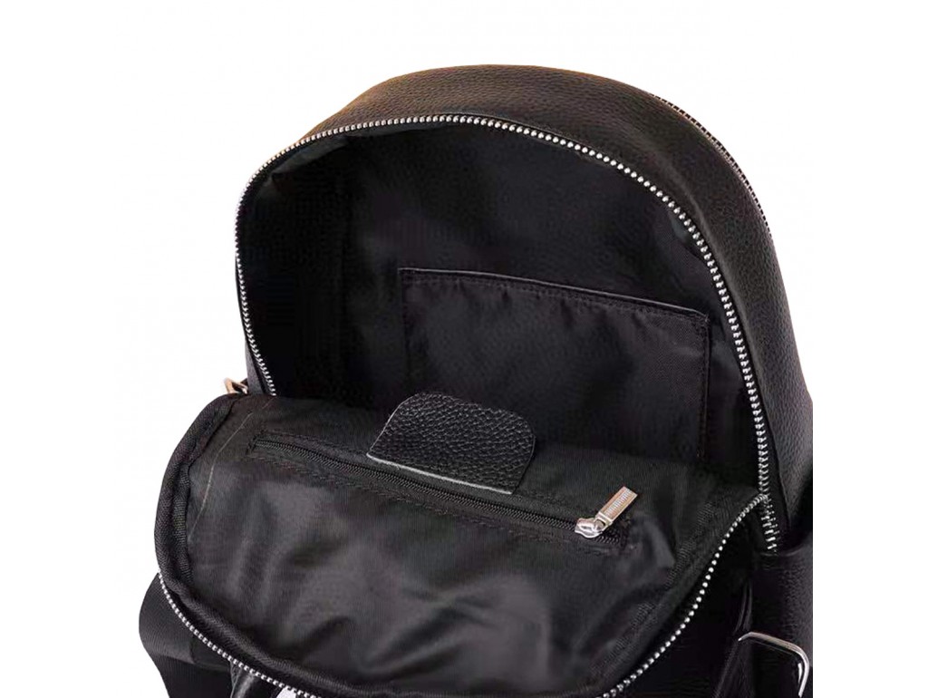 Жіночий стильний чорний шкіряний рюкзак Olivia Leather F-FL-NWBP27-015A - Royalbag