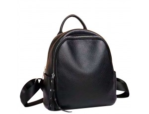 Жіночий стильний чорний шкіряний рюкзак Olivia Leather F-FL-NWBP27-015A - Royalbag