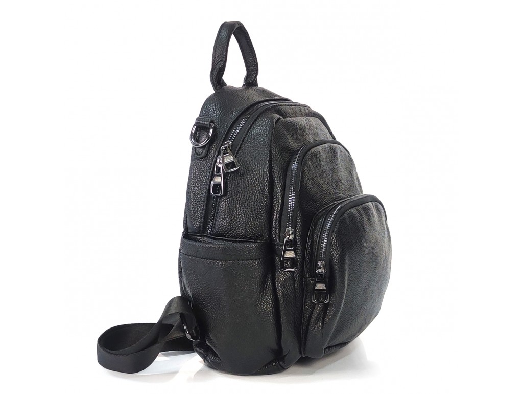 Женский средний, черный рюкзак городского типа Olivia Leather F-NWBP27-202-20A - Royalbag