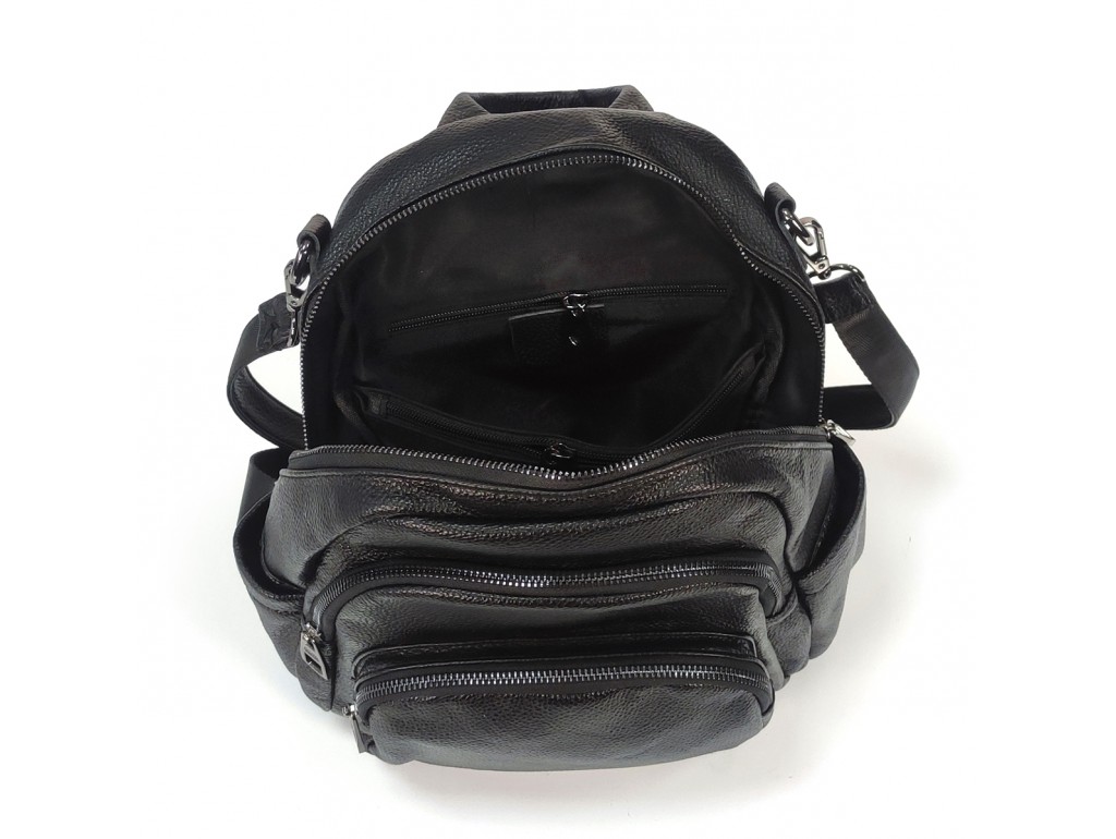 Жіночий середній чорний рюкзак міського типу Olivia Leather F-NWBP27-202-20A - Royalbag
