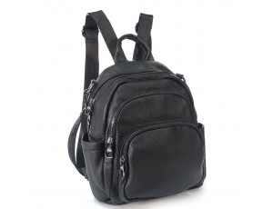 Жіночий середній чорний рюкзак міського типу Olivia Leather F-NWBP27-202-20A - Royalbag