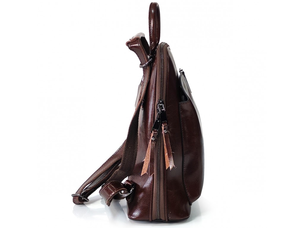 Жіночий коричневий темний рюкзак Olivia Leather GR3-801BO-BP - Royalbag