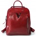 Жіночий червоний рюкзак міського типу Olivia Leather GR3-801R-BP - Royalbag Фото 4