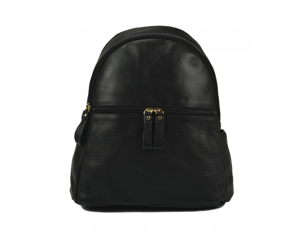 Жіночий шкіряний рюкзак чорного кольору NM20-W008A - Royalbag