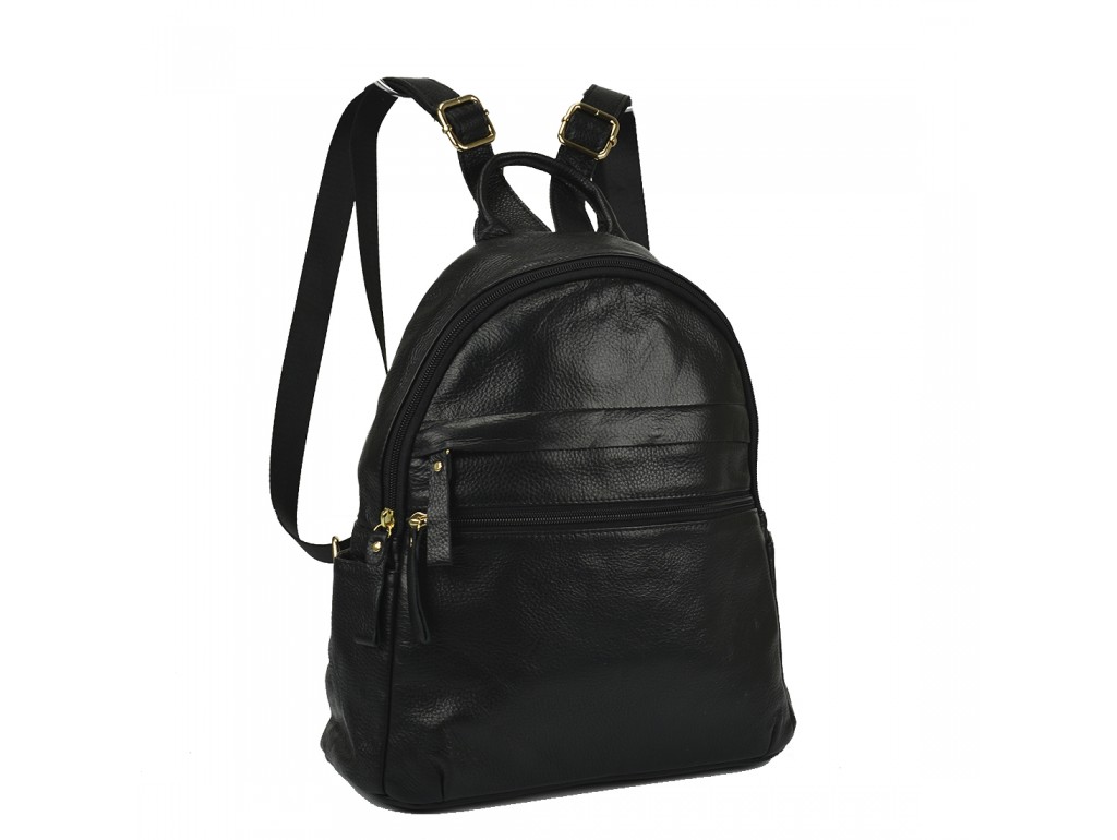Женский кожаный рюкзак черного цвета NM20-W775A - Royalbag Фото 1
