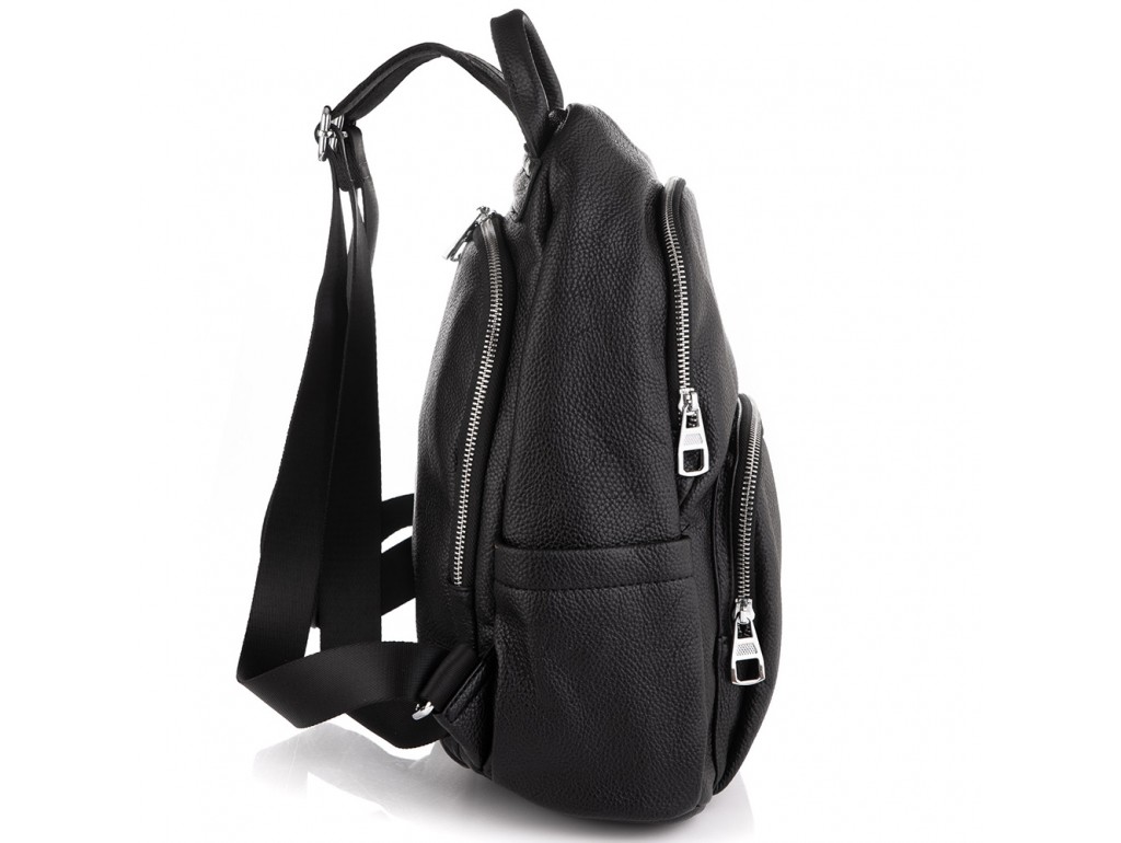 Женский кожаный черный рюкзак Olivia Leather NWBP27-001A - Royalbag