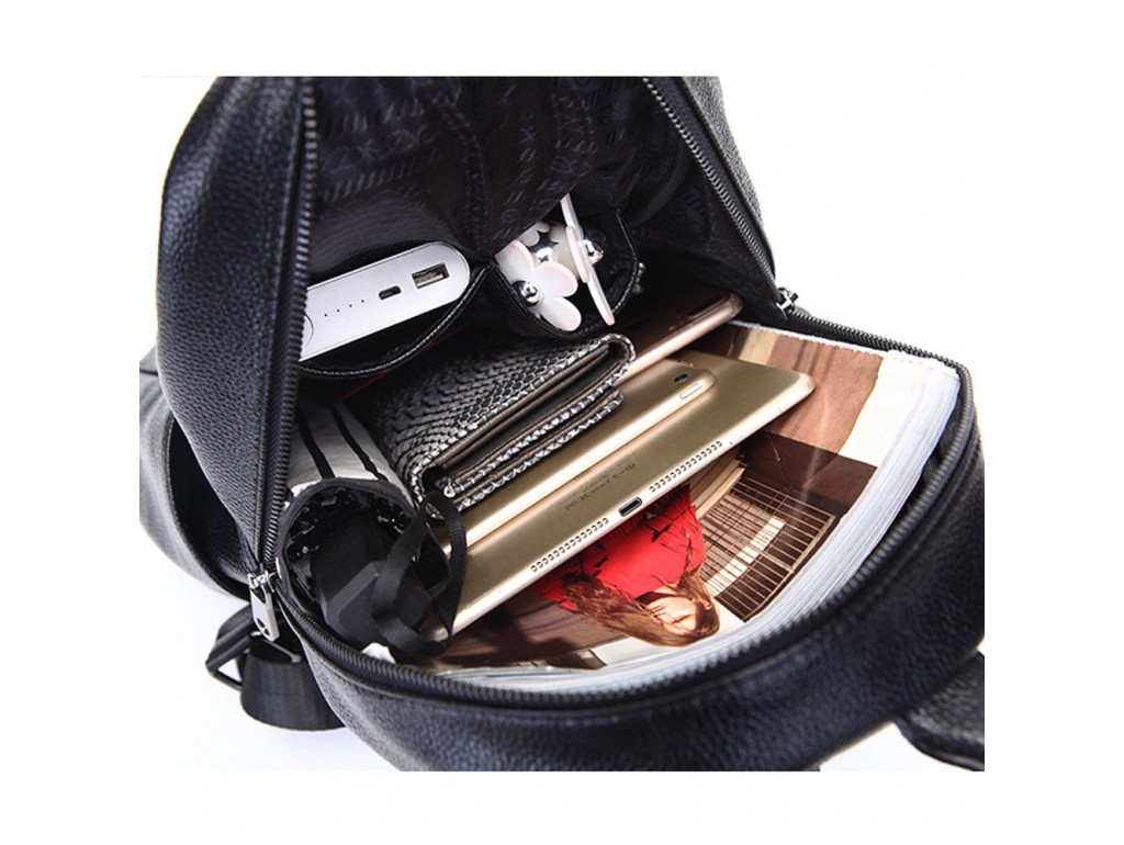 Жіночий чорний рюкзак Olivia Leather NWBP27-008A - Royalbag