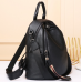Черный кожаный рюкзак городского формата Olivia Leather NWBP27-8085A-BP - Royalbag Фото 3