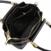 Жіноча шкіряна сумка чорного кольору Riche F-A25F-FL-86002WA - Royalbag Фото 5