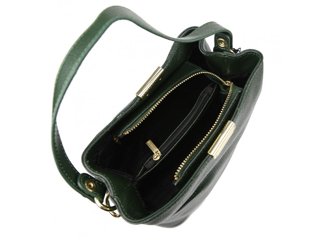Женская кожаная сумка зеленого цвета Riche F-A25F-FL-89012WGR - Royalbag