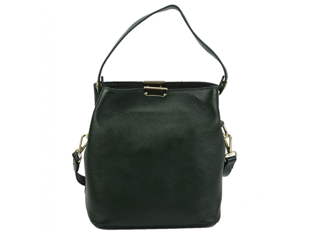Женская кожаная сумка зеленого цвета Riche F-A25F-FL-89012WGR - Royalbag