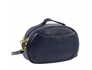 Жіноча шкіряна сумка синього кольору Riche F-A25F-FL-89019WBL - Royalbag
