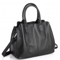 Чорна жіноча сумка з натуральної шкіри Riche F-A25F-FL-89031WA - Royalbag Фото 2