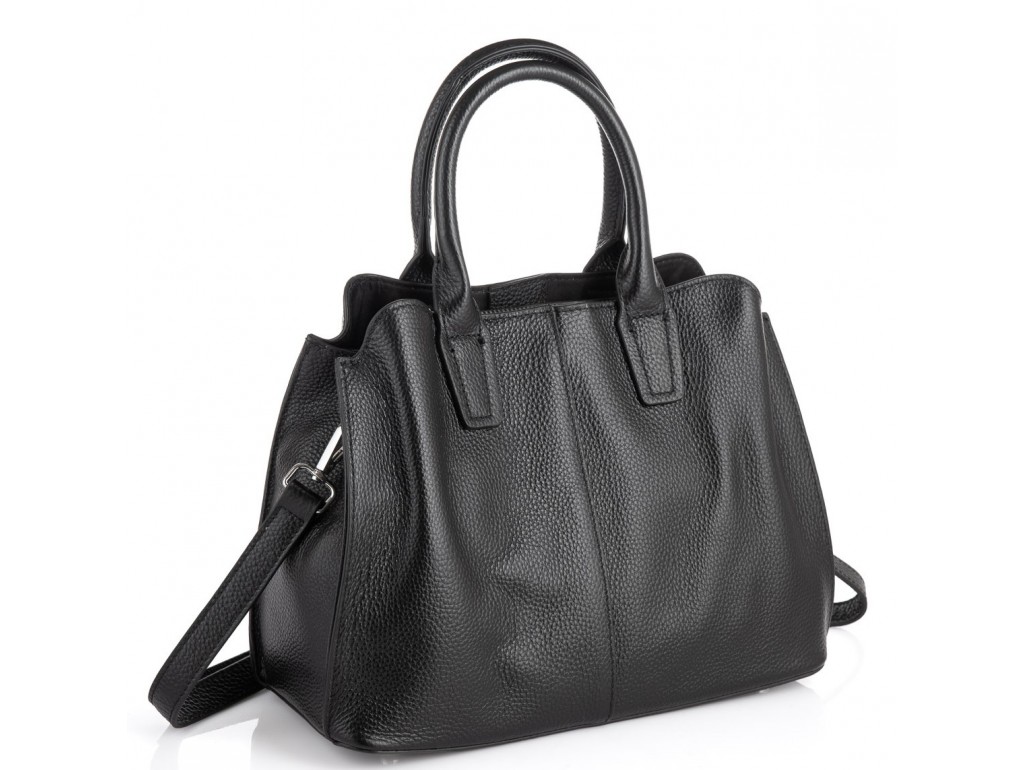 Черная женская сумка из натуральной кожи Riche F-A25F-FL-89031WA - Royalbag Фото 1