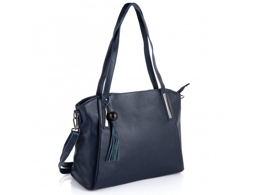 Синяя женская сумка-шоппер Riche F-A25F-FL-89055WBL - Royalbag Фото 1