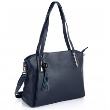 Синя жіноча сумка-шопер Riche F-A25F-FL-89055WBL - Royalbag Фото 2