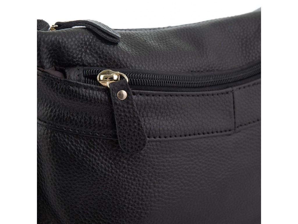 Женская кожаная сумка черная Riche NM20-W0326A - Royalbag