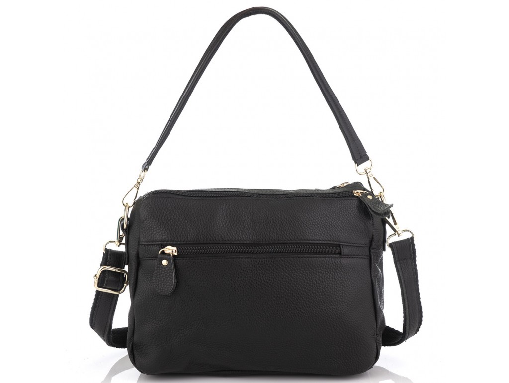 Женская кожаная сумка черная Riche NM20-W1195A - Royalbag