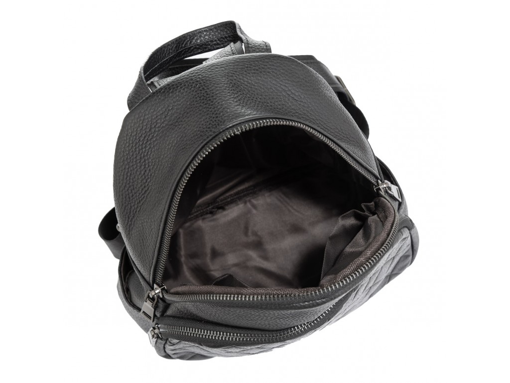 Женский кожаный черный рюкзак Riche NM20-W322A - Royalbag