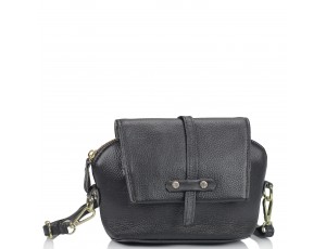 Женская кожаная сумочка кроссбоди черная Riche NM20-W645A - Royalbag
