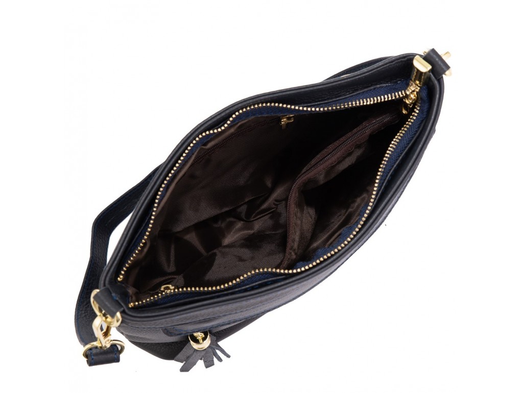 Шкіряна жіноча сумка синя Riche NM20-W832BL - Royalbag