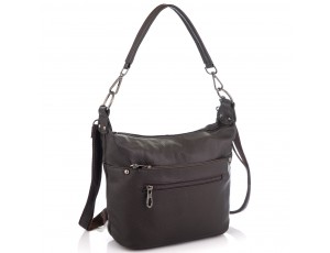 Кожаная женская сумка коричневая Riche NM20-W9009DB - Royalbag