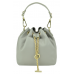 Женская кожаная сумочка-кисет серая Riche W14-2126G - Royalbag Фото 5