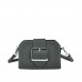 Классическая кожаная сумка-багет женская черная маленькая Riche W14-7712A - Royalbag Фото 5