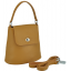 Женская кожаная сумочка бакет коричневая Riche W14-7718LB - Royalbag