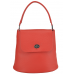 Жіноча шкіряна сумочка бакет червона Riche W14-7718R - Royalbag Фото 5