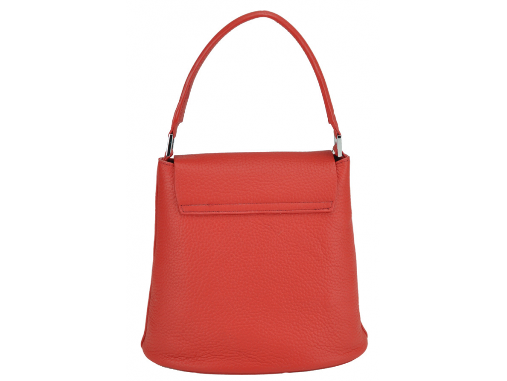 Женская кожаная сумочка бакет красная Riche W14-7718R - Royalbag