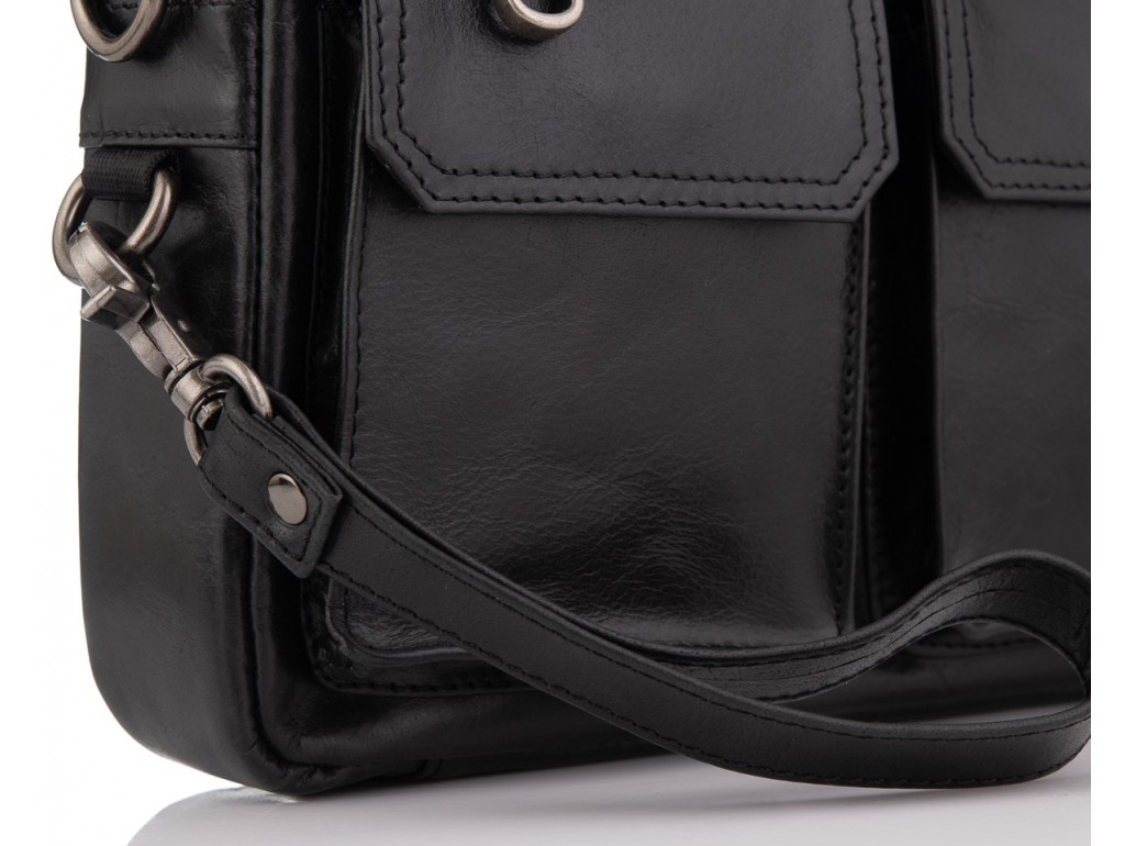 Горизонтальная сумка через плечо кожаная Tiding Bag 720A - Royalbag
