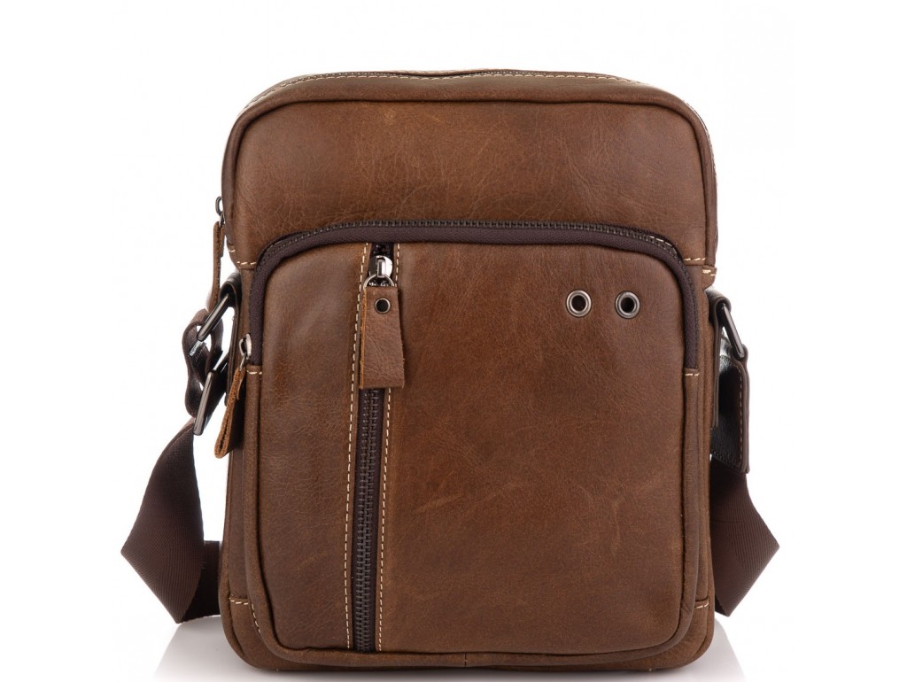 Коричневая мужская сумка через плечо Tiding Bag N2-0013B - Royalbag