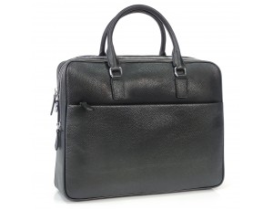 Сумка для ноутбука Tiding Bag NM29-9020-6-1A із натуральної шкіри чорного кольору - Royalbag