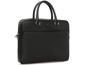 Класична чоловіча сумка для документів чорна Royal Bag RB-015A - Royalbag