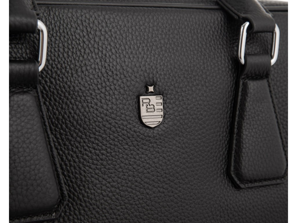 Сумка для ноутбука кожаная мужская черная Royal Bag RB29-9020-6A - Royalbag
