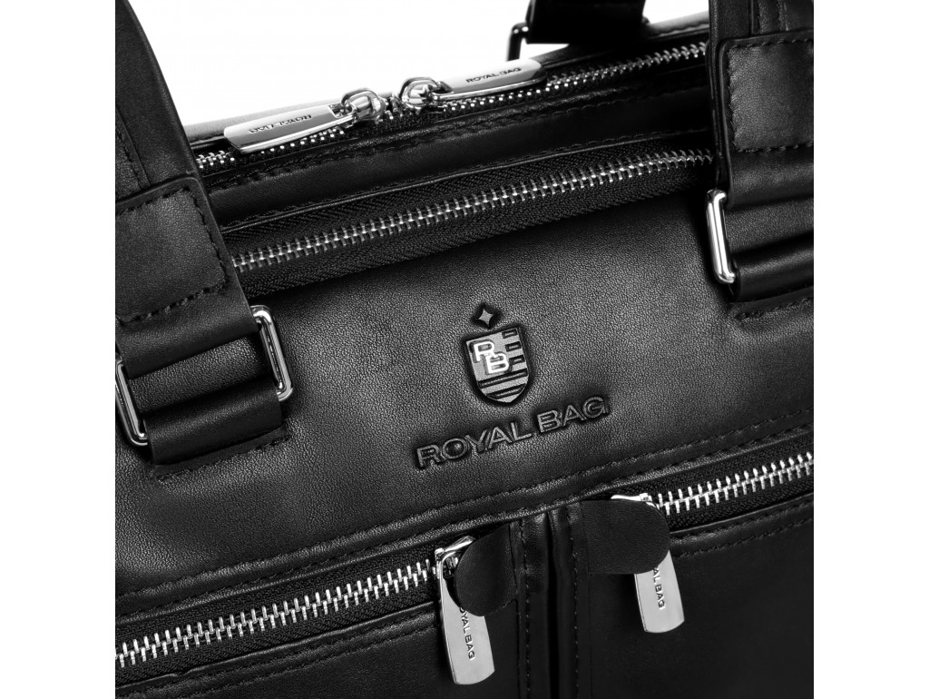 Чоловіча шкіряна сумка для документів А4 Royal Bag RB001A - Royalbag