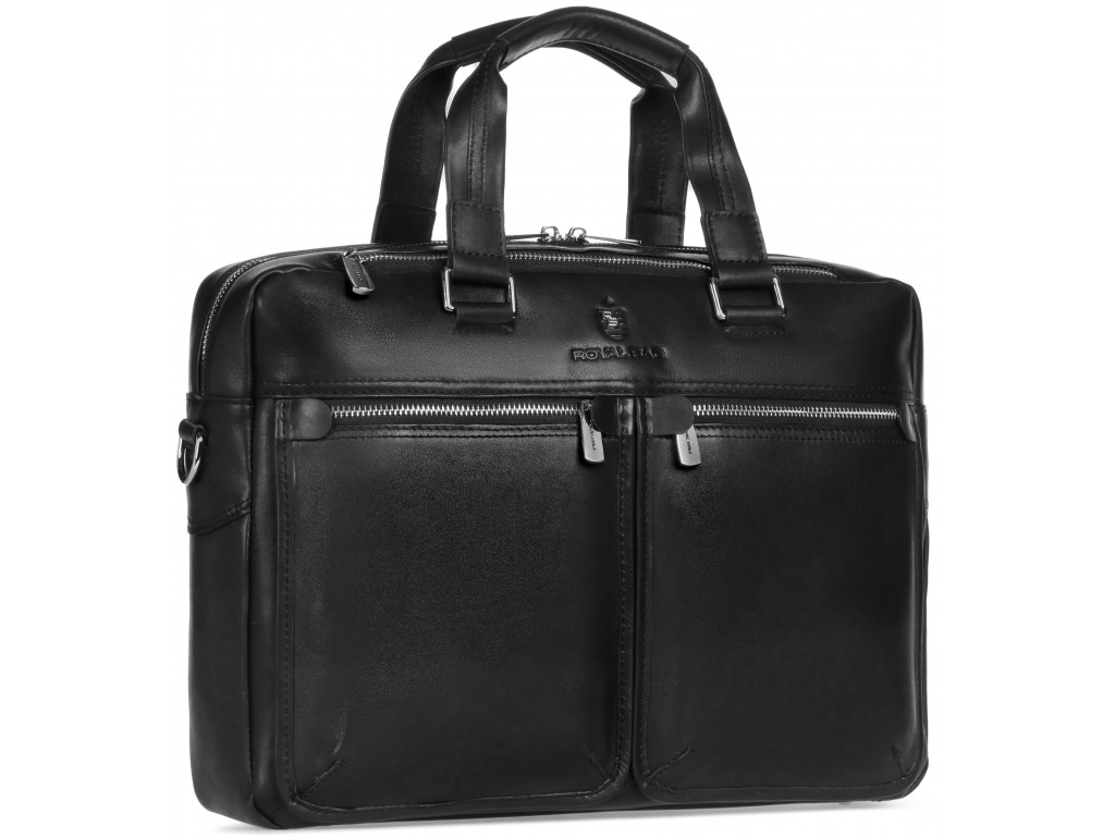 Мужская кожаная сумка для документов А4 Royal Bag RB001A - Royalbag Фото 1