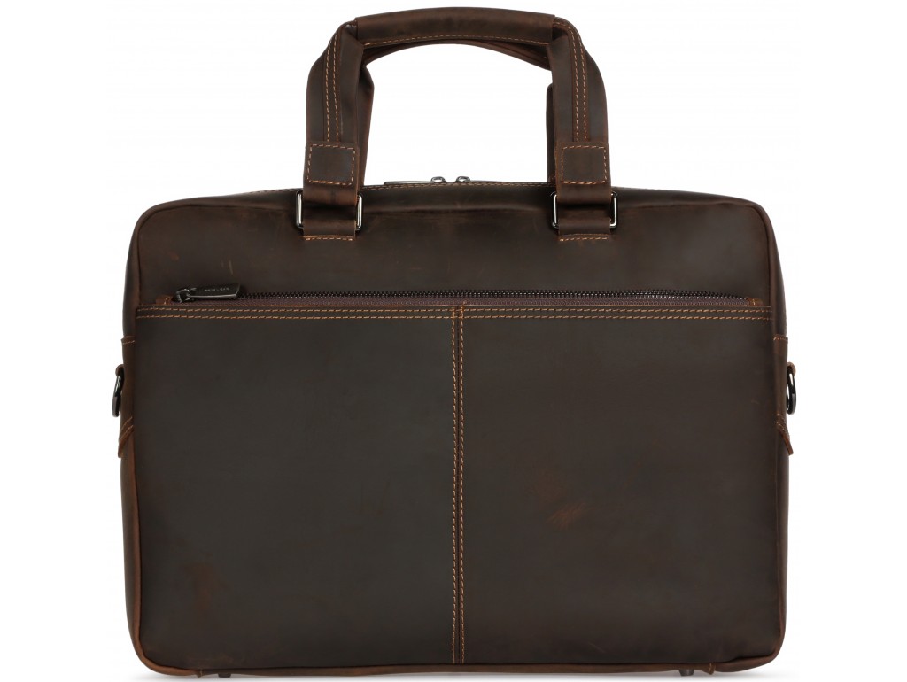 Сумка для ноутбука коричнева натуральна шкіра Royal Bag RB005R - Royalbag